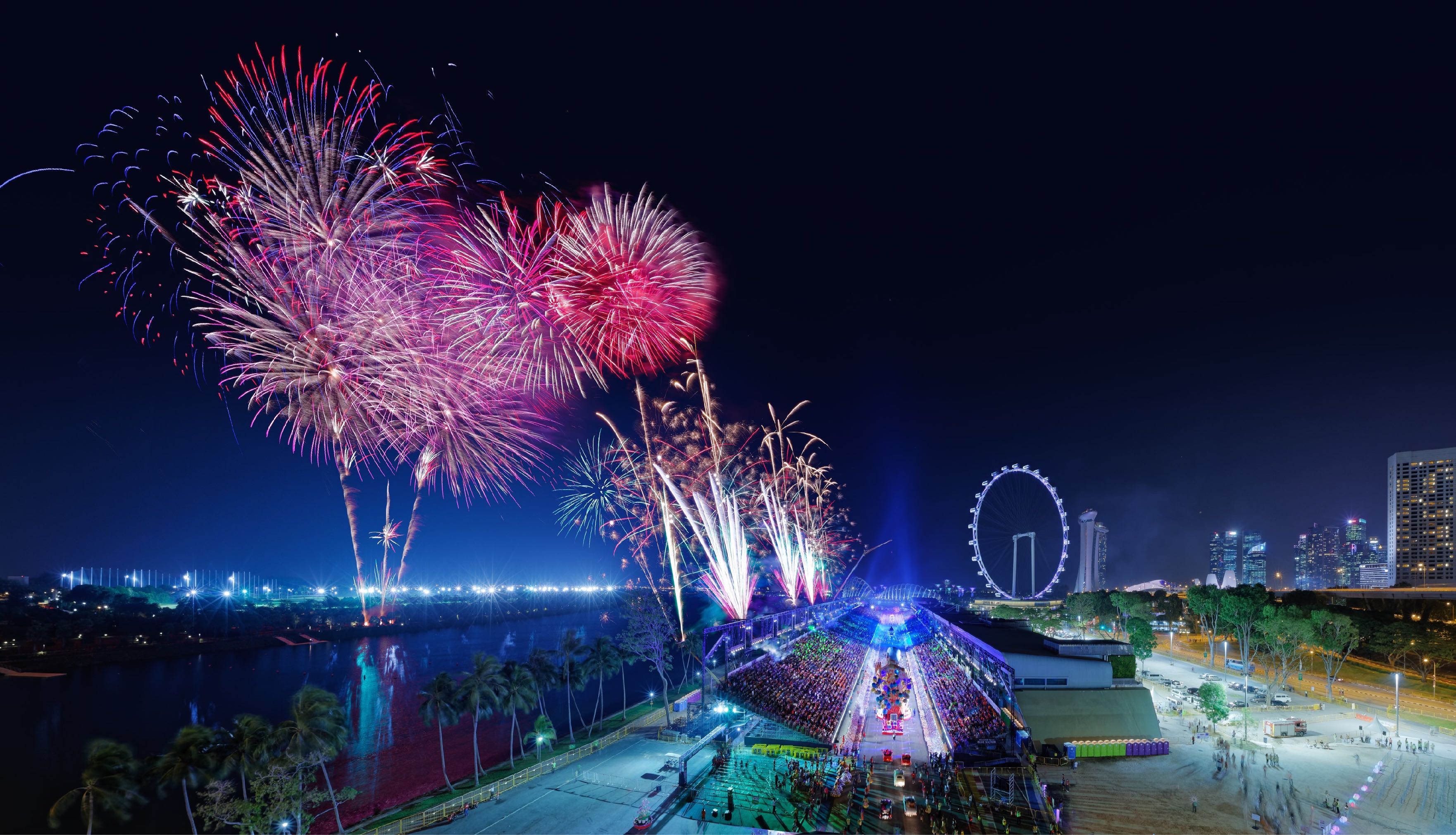 chingay fireworks display