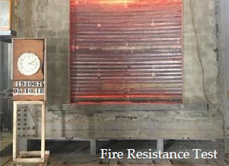 blast resistant fire resistance test